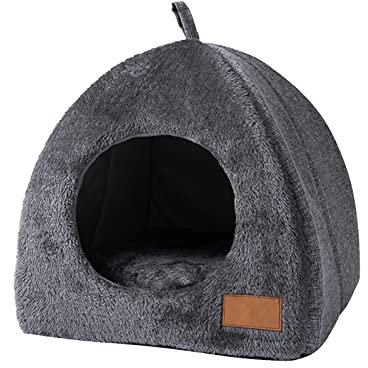 Grotte pour Chat Intérieur - Panier Lit Niche Cabane Maison Respirant Lavable Abri Chaud