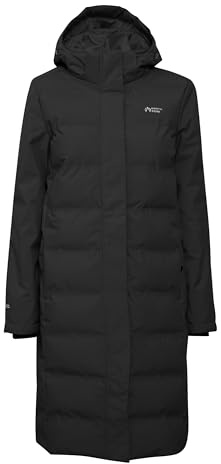 NORTH BEND NBMarta Damen Winterjacke Steppjacke Jacke, 44, Black (1001)