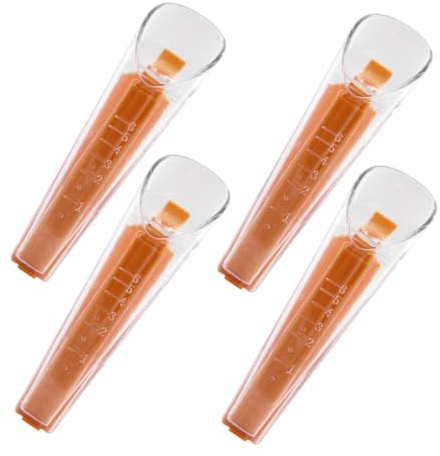 GOOHOCHY 4sets Yeast Measuring Cup Sealing Clip Practical Kitchen Metering Spoon for Accurate Baking Measurements for Yeast Flour and Liquid Ingredients
