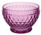 Villeroy & Boch – Boston Berry Dessertschale Lila, Spülmaschinenfest, Bunte Bowl, Schale für Snacks, Außergewöhnliche Schüssel, Obstschale, Kristallglas
