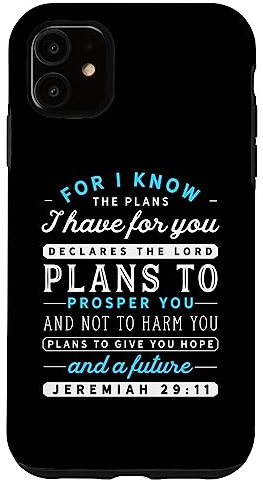 Christian Jeremiah 29 11 Hope Bible Verse Scripture Quote Case for iPhone 11