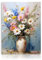 Dazzlewall Vintage Bauernhaus Wandbilder Bunte Gänseblümchen Blumen Leinwand Bilder für Schlafzimmer Wohnzimmer Deko 30x40 cm Ohne Rahmen