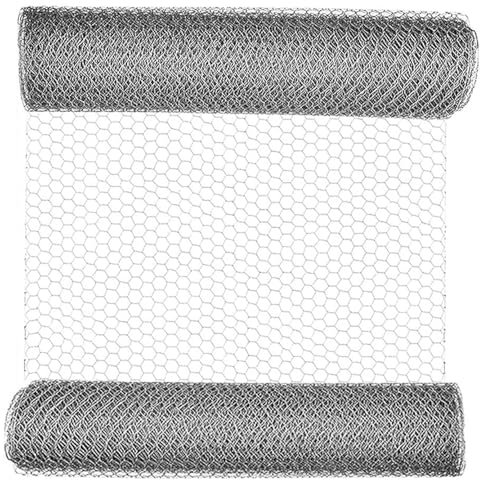 Galvanised Metal Mesh Fencing - Suitable for Outdoors | 50MM Garden, Farm Organiser, Patio Netting 0.9M x 10M | Easily Bends & Trimmable to Your Preferences | Strong, Durable & Long Lasting
