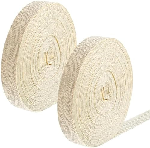 Baumwollband, Fischgrätenband, Schrägband, natürliche Baumwolle, Gurtband, Baumwollband, Wimpelkette zum Nähen, Schneidern, Änderungen, DIY, Handwerk, Kurzwaren, 1 Stück