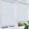Tende a Rullo Oscurante per Finestre Interne,Tenda Avvolgibile Temporanee per Sole,Tende per Balconi a Retrattile,Con Ganci,Per Isoggiorno,Bagno,Dimensioni Multiple,White-45x150cm/17.7x59in