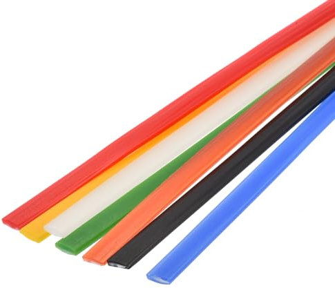 QUARKZMAN 7Pcs Varillas de Soldadura de Plástico de 10 Pulgadas HDPE para Soldador de Plástico, Parachoques de Coche, Reparación de Kayak