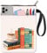 craspire Buchhülle Kaffeebraune Buchumschläge Buchmuster Weißer Buchschutz Für Taschenbücher Waschbarer Buchumschlag Aus Stoff Mit Reißverschluss Und Zusätzlicher Hüllentasche Für Buchliebhaber