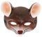 BRIGHTFUFU 3 Stk 3d-mausmaske Halloween-maske Lustig Rattenkopfbedeckung Rattenkostüm Damen Cosplay-tiermasken Maskerade Fuchsmasken Tierische Halbmasken Lustige Maske Maskerade Masken Brown