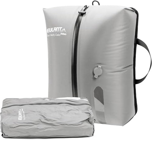 EULANT TPU Vakuumbeutel für Reisen, Wiederverwendbare Kompressionsbeutel für Koffer/Gepäck/Rucksack, Vakuumversiegelungsbeutel mit IP67 Luftdichtem Reißverschluss, Wasserdicht (Grau)