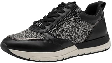 Tamaris Damen Schnürer Vegan schwarz 41