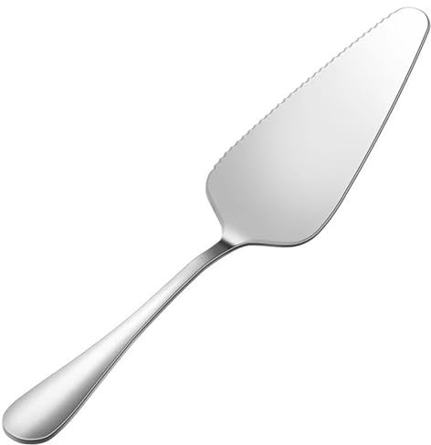 Stainless Steel Cake Spatula, Long Handle Triangle-Shovel Cheese Pie Cutter,Professional Cake Spatulas for Cake Pizza Fruit Cutting Natural Color