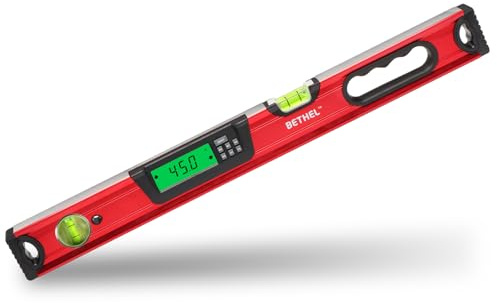 BETHEL Digitale Wasserwaage mit LCD-Display, magnetisches Torpedo-Messwerkzeug, 61 cm