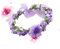 IWOWHERO Blumenstirnband Kranz Hochzeit Braut Kopfbedeckung Einstellbare Größe Natürlich Aussehende Blumen