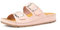 OHC Modele Hibiscus - Sandales Nu-Pieds Femme Confort Pieds Larges – Cuir Véritable, Semelle Orthopédique 7 Zones, Talon 3 cm – Réglables à Boucles – Style Estival Élégant pour Pieds Sensibles