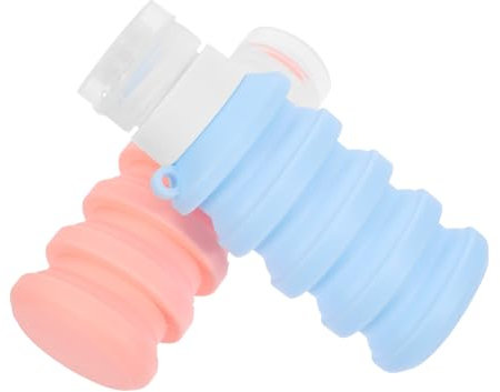 NIYANGLE 2pièces Bouteilles De Voyage Réutilisables Étanches Flacons Souples Pour Shampooing Et Lotion Conteneurs Portables Et Pliables Pour Toilettes Voyage Couleurs