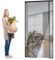 Tenda Zanzariera Magnetica 95x230cm Nero Zanzariera Oscurante Zanzariera Chiusura Automatica per Ingresso Interno/Patio/Porta Scorrevole