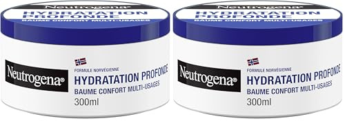 Neutrogena | Comfort Balsam Mehrzweckpflege Tiefenfeuchtigkeit (300 ml Tiefe) - Feuchtigkeitsspendender Balsam mit norwegischer Formel - Gesichts- und Körperbalsam für trockene Haut (Packung mit 2)