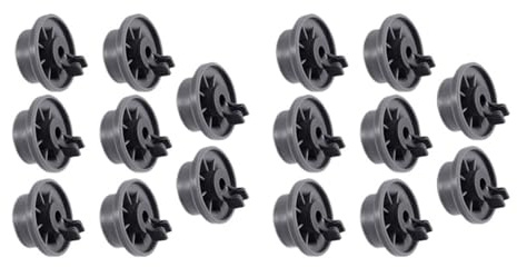 LITE-16Pcs Dishwasher Wheel Durable 165314 Dishwasher Lower Rack Wheel Replacement Fit Compatible For Whirlpool