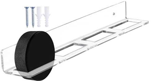 Wandhalterung Für Hockey Pucks, 4-Fach Transparentes Aufbewahrungsregal, Acryl Vitrine Für Eishockey Pucks Zur Wandmontage, Für Spieler Anfänger Großvater Vater Wohnzimmer Schlafzimmer Wohnung