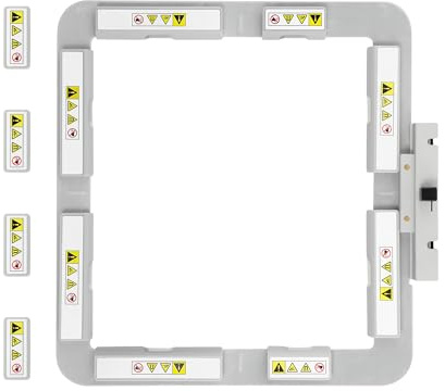 Brewland SQ20B Magnetischer Stickrahmen für Janome Memory Craft MC550E 500E 450E Elna Expressive 830 Maschine, 200 mm x 200 mm