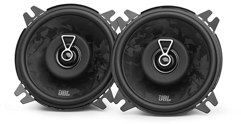 JBL Stage3 Gen2 48F 4 in / 10 cm 2-Way Coaxial Car Speakers | 50W RMS / 150W Peak, 4 Ohm, 89 dB, 55Hz-20kHz - Plus One cone - PEI dome tweeter - OEM drop-in replacement pair