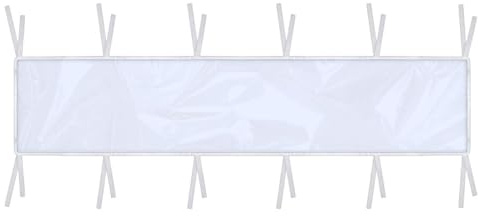Qizeroty Gouttière pour abri de Jardin,Garde Amovible Transparente Extensible | Gouttières escamotables pour tonnelle - pour extérieur, Patio, terrasse, Porche, Camping, Bord de Piscine