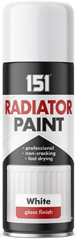 VARNOX, White Gloss Radiator Paint Spray 400ml – Heat Resistant Fast Drying Aerosol Paint for Radiators, Pipes & Metal Surfaces – Durable High Shine Gloss Finish (1PCS)