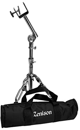 EDM Bongo Stand+GIG Bag, Chrome PRO Double BRACED Pivot Adjustable Latin Percussion