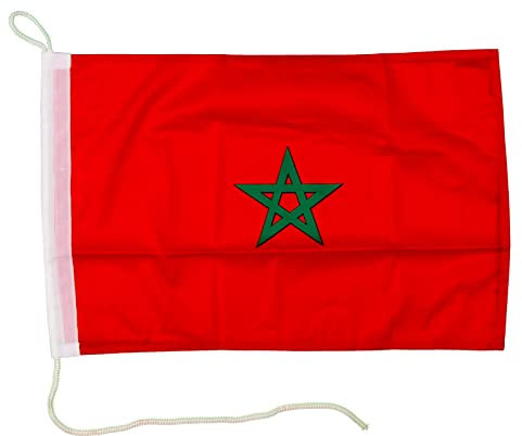 Everflag Motorrad-/Bootsflagge 25x40cm: Marokko