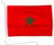 Everflag Motorrad-/Bootsflagge 25x40cm: Marokko
