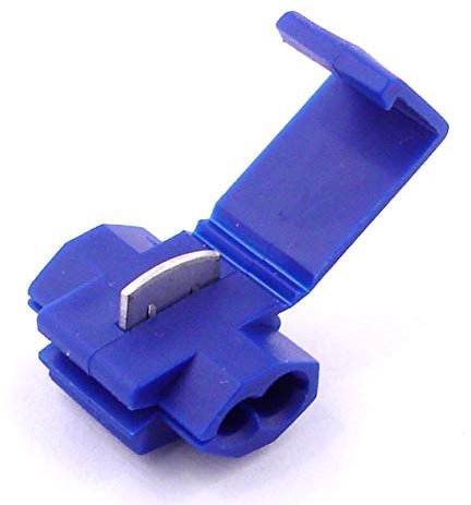 10x Cosse Electrique Connecteur Rapide Bleu - Raccords Auto-Dénudants (Dérivations) - Cosses Electriques (Pour fils jusqu'à 1.1mm to 2.6mm²) - LIVRAISON GRATUITE!