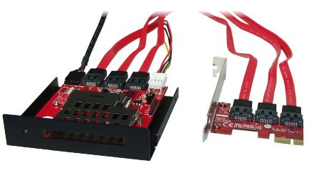 ICS-D1 PCIe 3,5 Laufwerk zum Auslesen von ExpressCard 34/54 Karten und Adaptern im Desktop PC