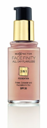 2 x Max Factor Face Finity Flawless 3 in 1 Grundierung 30ml - 45 Warm Almond
