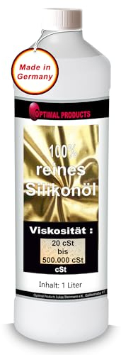 Optimal Products Silikonöl 1l I Reinstes Silikon geruchlos I Schmieröl für Metalle, Kunststoffe & Gummi I 1 Liter 100.000 cst