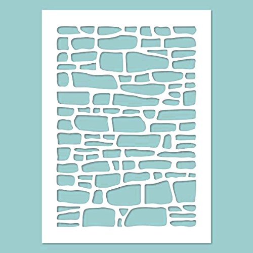 Zita's Creative Schablone - Stone Wall. Schablone, Stencil