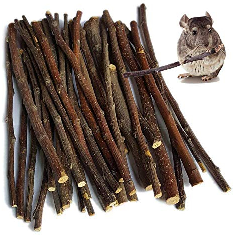 200g Apple Sticks Small Animals Molar Wood Toys for Rabbits Chinchilla Guinea Pigs Parrot Hamster Apple Chew Sticks Toys Treats