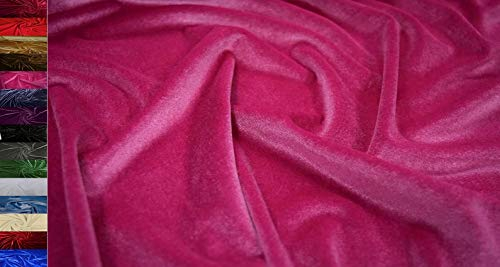 StoffBook PINK EDEL BI-Stretch SAMTSTOFF NICKISAMT Stoff GLAMOURÖS Stoffe, D963(pink)