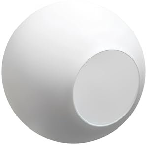 KCO Abat-jour globe en verre de rechange moderne - Accessoires en verre pour appliques murales suspendues (blanc)