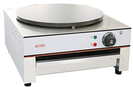 Astro Crêpière Électrique Professionnelle 40 cm - 3 Kw - Plaque en Fonte Revêtement Téflon