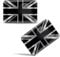Biomar Labs® 2 x Sticker 3D Domed Gel Silicone Silver Stickers England UK Flag Car Motorcycle Bicycle Window Door PC Mobile Phone Tablet Laptop F 125