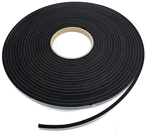 EPDM Mousse noire Longueur : 10 m Rouleau de 10 m Adhésif d'un côté (10 mm x 5 mm)