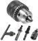 Mesee 1.5-13mm Capacity Quick Change Drill Chuck Adapter Converter 1/2-20UNF Impact Chuck Conversion Tool Kit with Chuck Key, 1/4 Quick Change Hex Shank, SDS Plus Shank and 1/2 Square Female Adaptor