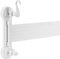 Garosa Porte Serviettes à 5 Bras Support de Barre Rotative Crochet de Douche Mural Double Ventouse Porte Serviettes Non Perforant Blanc Plastique ABS pour la Cuisine de la Salle de Bain à la Maison