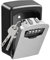 Supernic Wall Mounted Key Cabinets 4-Digit Combination Key Lock Box Outdoor Secure Key Box Waterproof Resettable Code for House Spare Keys Business Garage Push Button Lock Box (4-Digit, Grey)