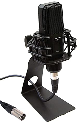 E-Lektron RM2 Studio Kondensator-Mikrofon Set XLR inkl. Kabel Spinne Metall-Popschutz Tischständer Case
