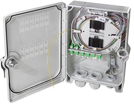 LogiLink FB124LC - FTTH/FTTB-Anschlussgehäuse, 24x LC/APC, voll bestückt