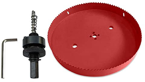 TUNEZ® Bi-Metal Hole Cutter Set with Hexagon Arbor and Centring Drill Bits for Wood, Metal, Plasterboard, Iron Sheet, Pipe, Plastic (275 MM)