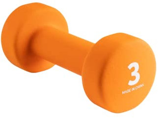 Wonder Core, Neoprene Kurzhantel - 3 kg - Orange, Gewichte, Hanteln, Hanteln, Krafttraining