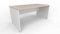 FBasic Bureau opérationnel en bois – Couleur chêne blanc – 120 x 80 x 74 cm