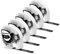 5x Phomemo P12/P12Pro/LT12 Etiketten,12mm X 4m Original Weiß auf Schwarz P12/P12Pro/LT12 Etikettenband FüR Phomemo P12 Etikettendrucker beschriftungsgerät